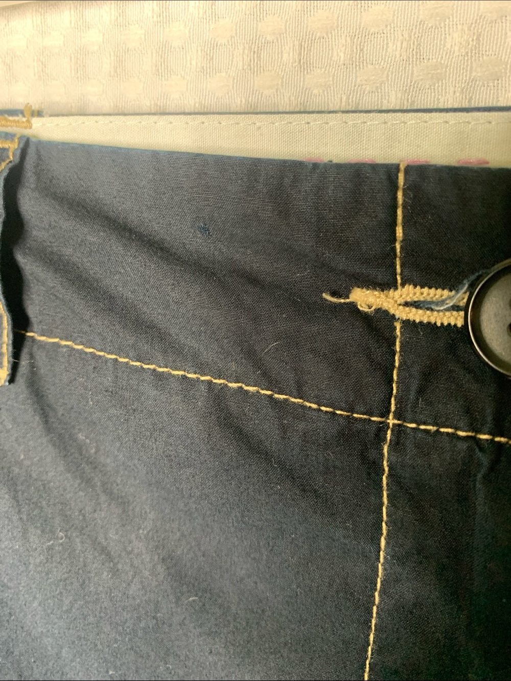 Lands' End Cotton Navy Blue Cargo Capris size 12 - Picture 13 of 13